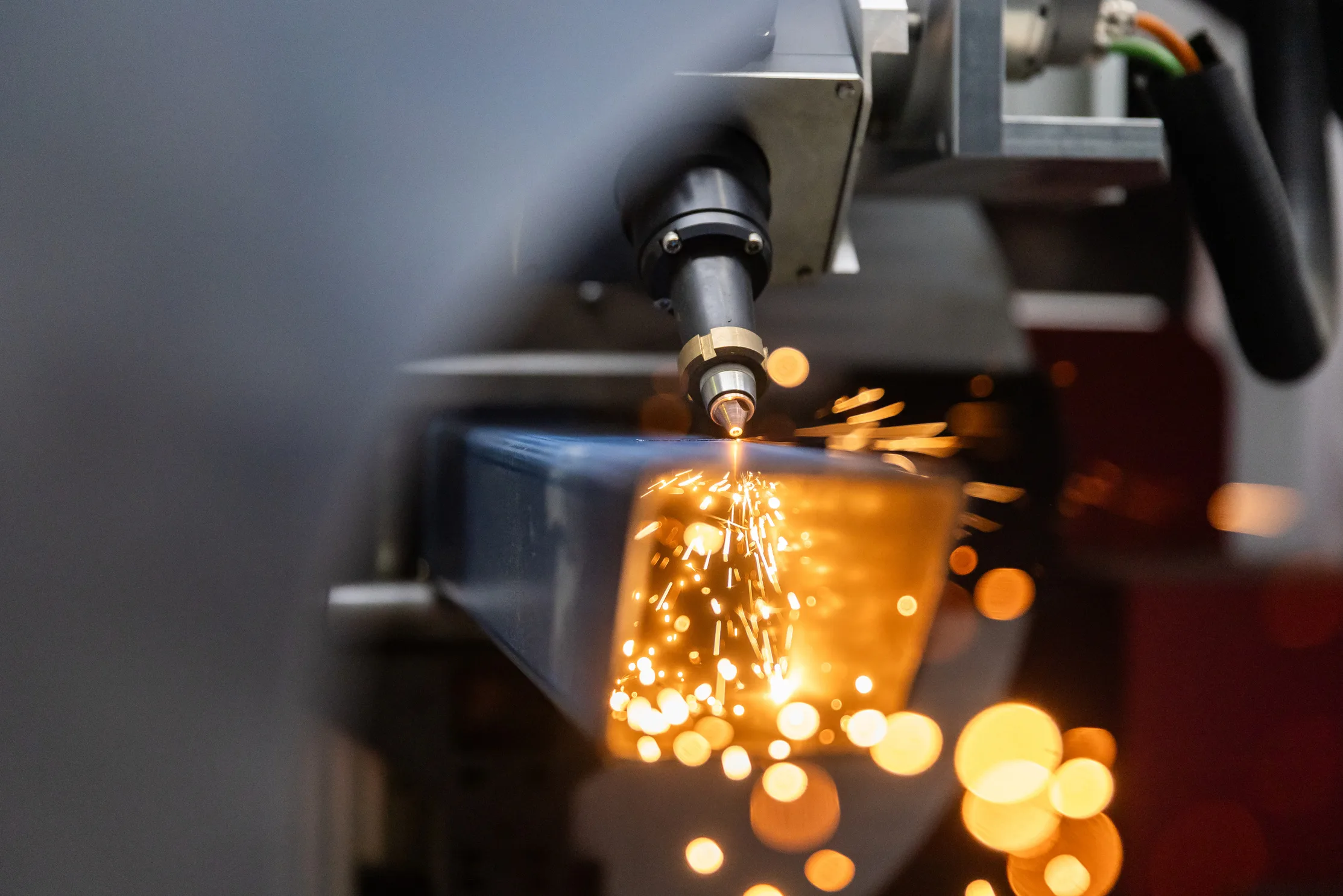 Laser cutting machine in operation at the APC manufacturing facility in Monarto, South Australia